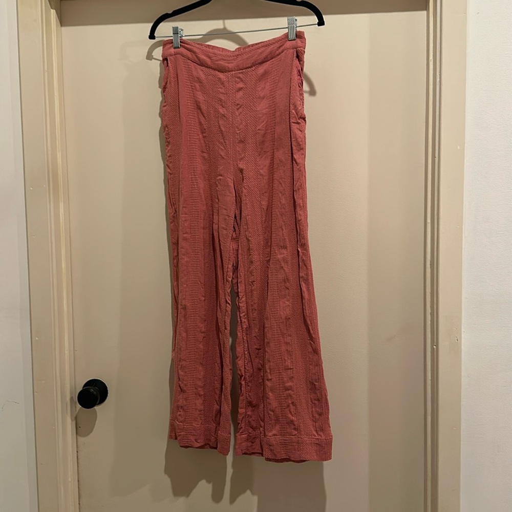 Free people strapless top and pants set